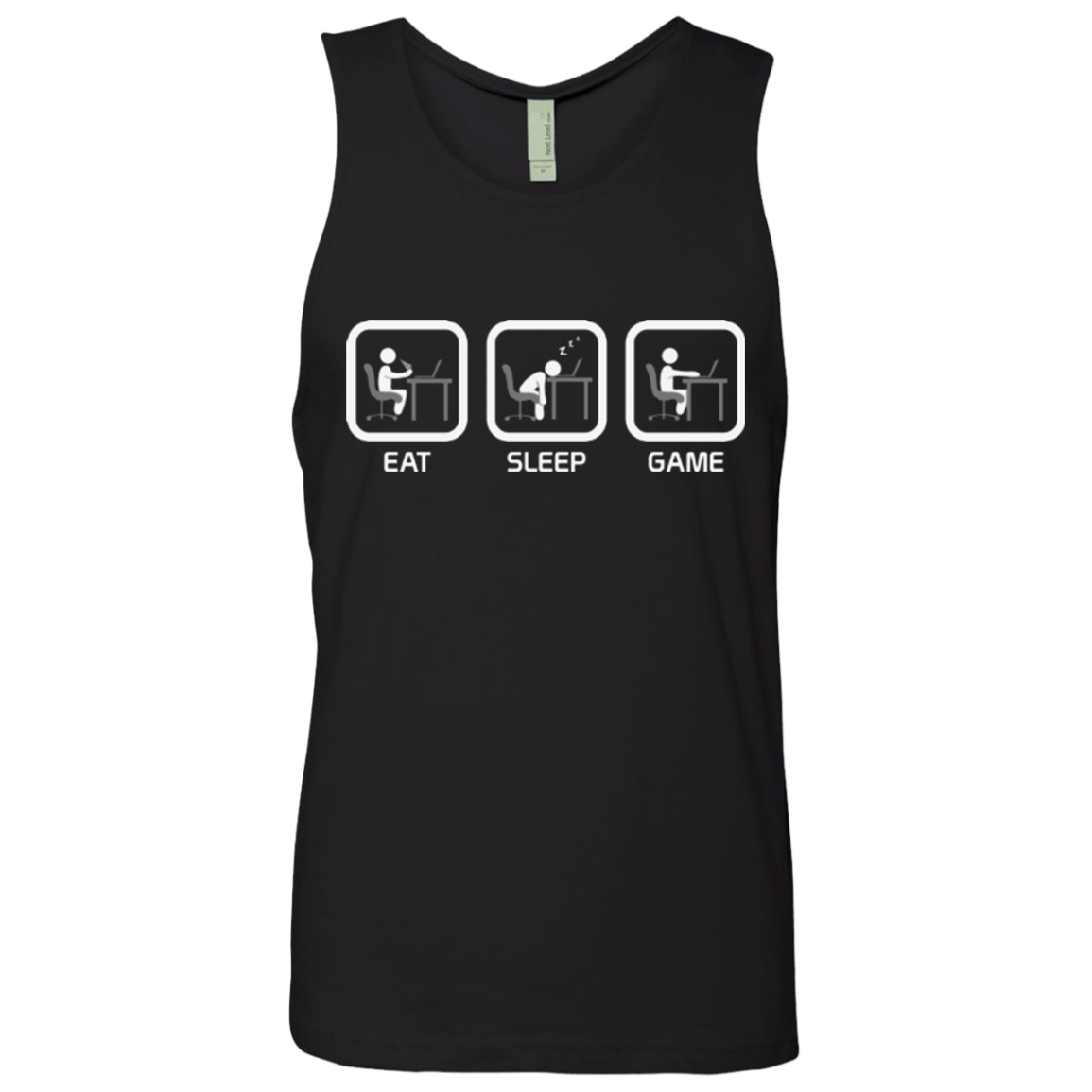 Eat Sleep Game PC Men's Premium Tank Top