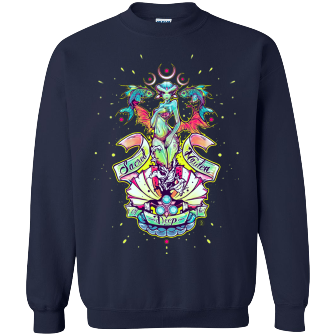 Sacred Maiden of the Deep Crewneck Sweatshirt