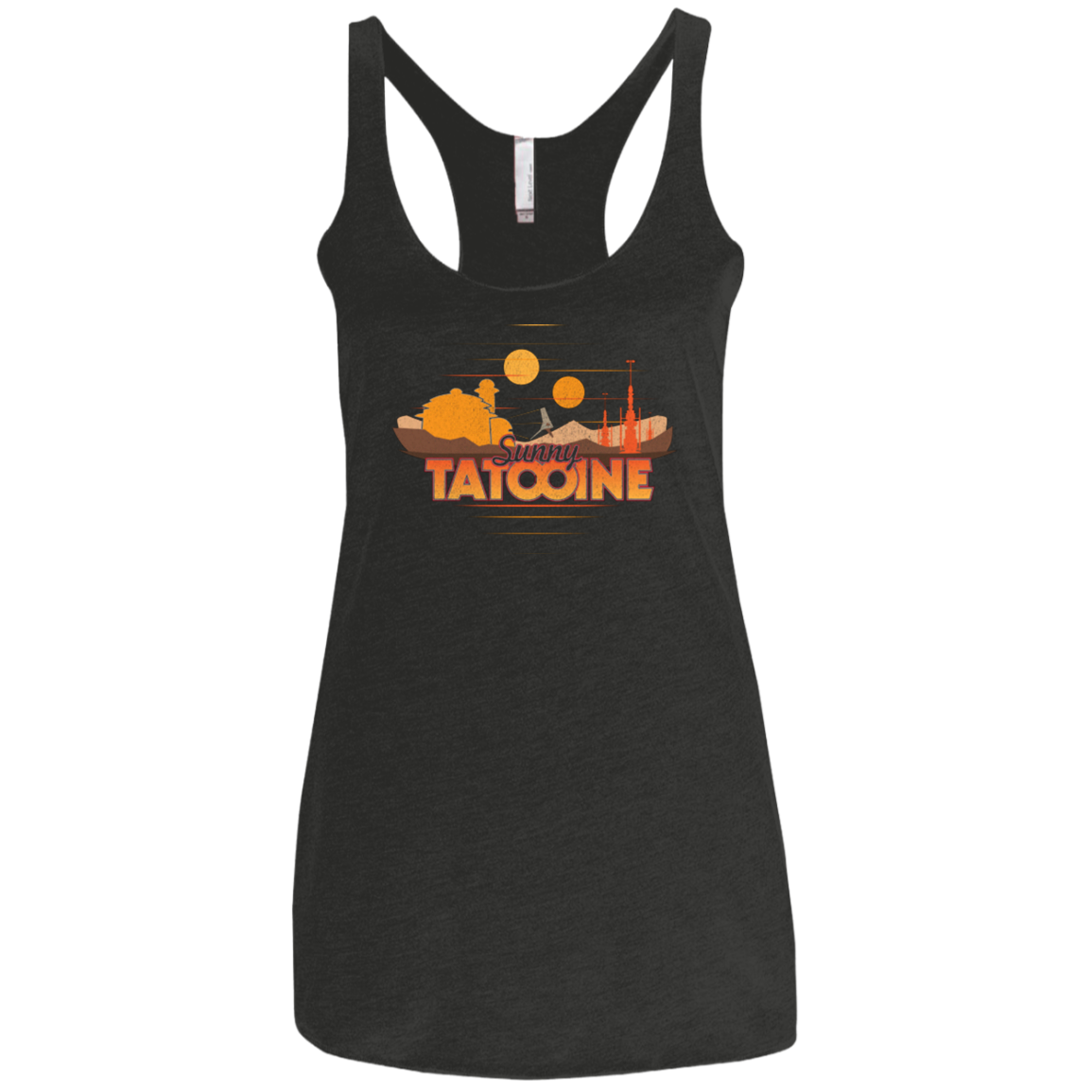 Sunny Tatooine Women's Triblend Racerback Tank