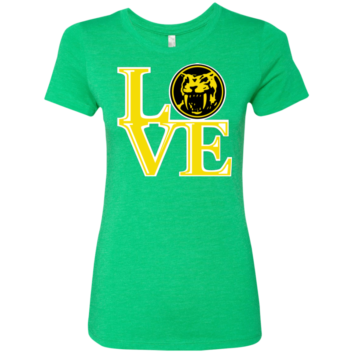 Yellow Ranger LOVE Women's Triblend T-Shirt