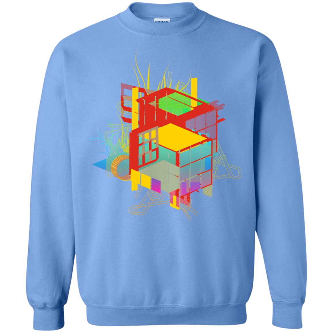 Rubik's Building Crewneck Sweatshirt