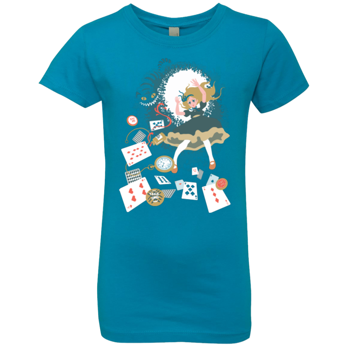 Down the rabbit hole Girls Premium T-Shirt