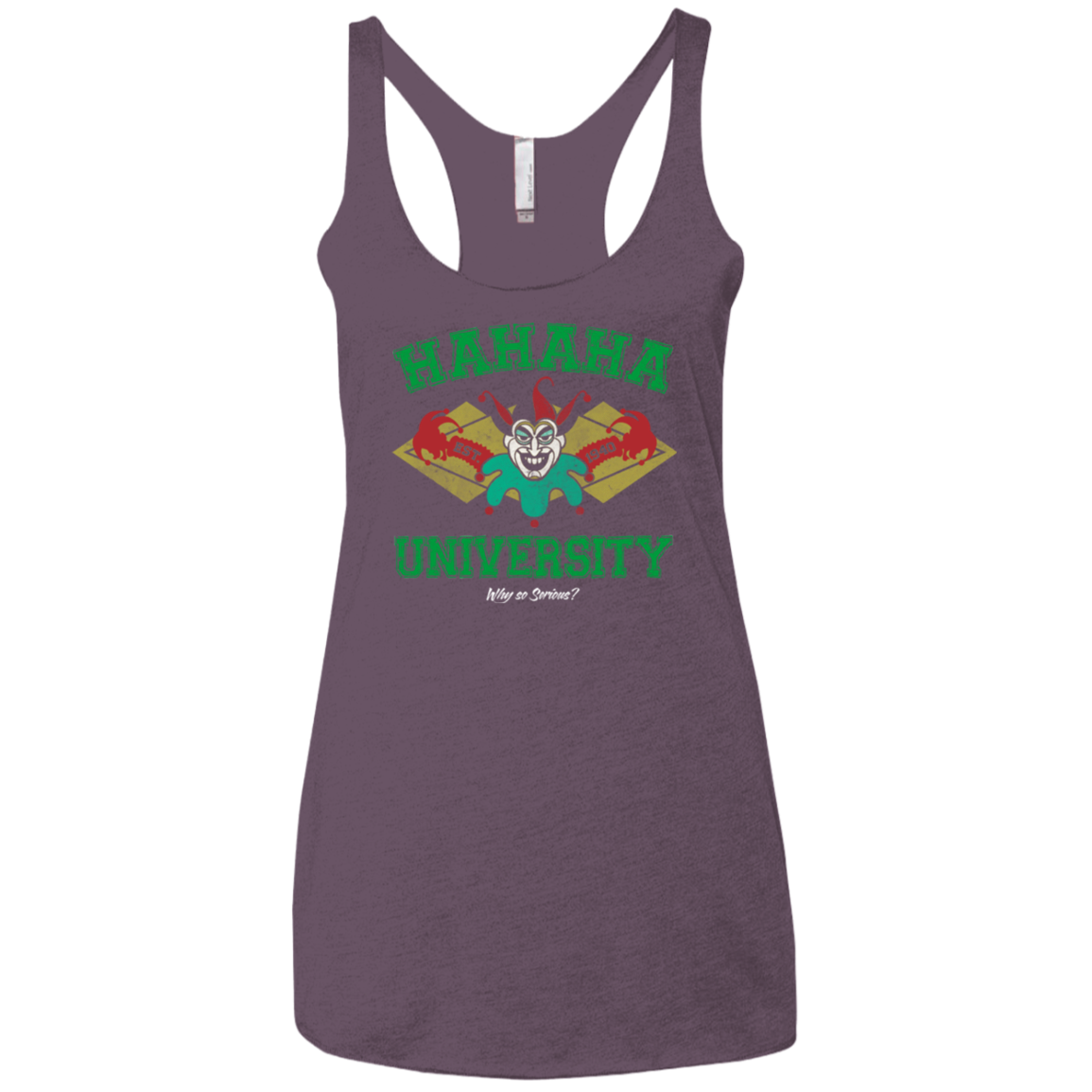 Hahaha University Women's Triblend Racerback Tank
