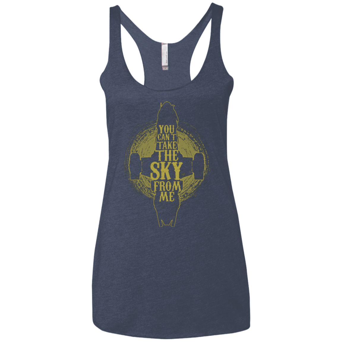 Can't take the sky Women's Triblend Racerback Tank