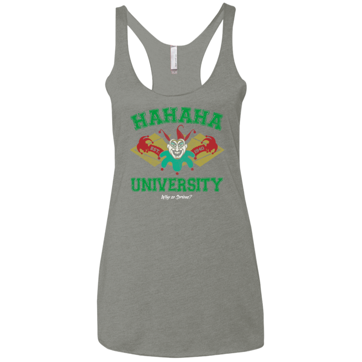 Hahaha University Women's Triblend Racerback Tank