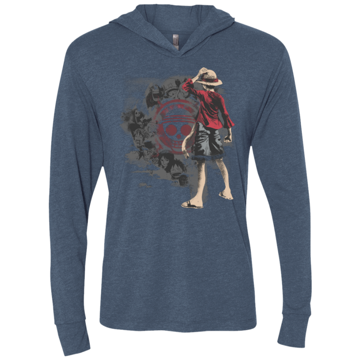 Straw hats Triblend Long Sleeve Hoodie Tee