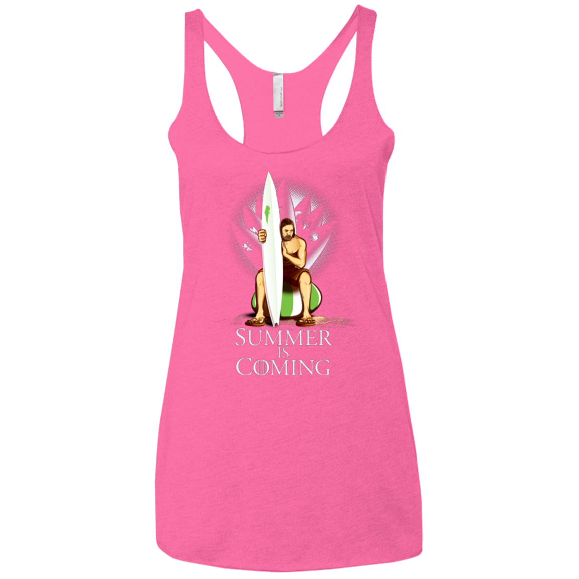 Summer is Coming Women's Triblend Racerback Tank