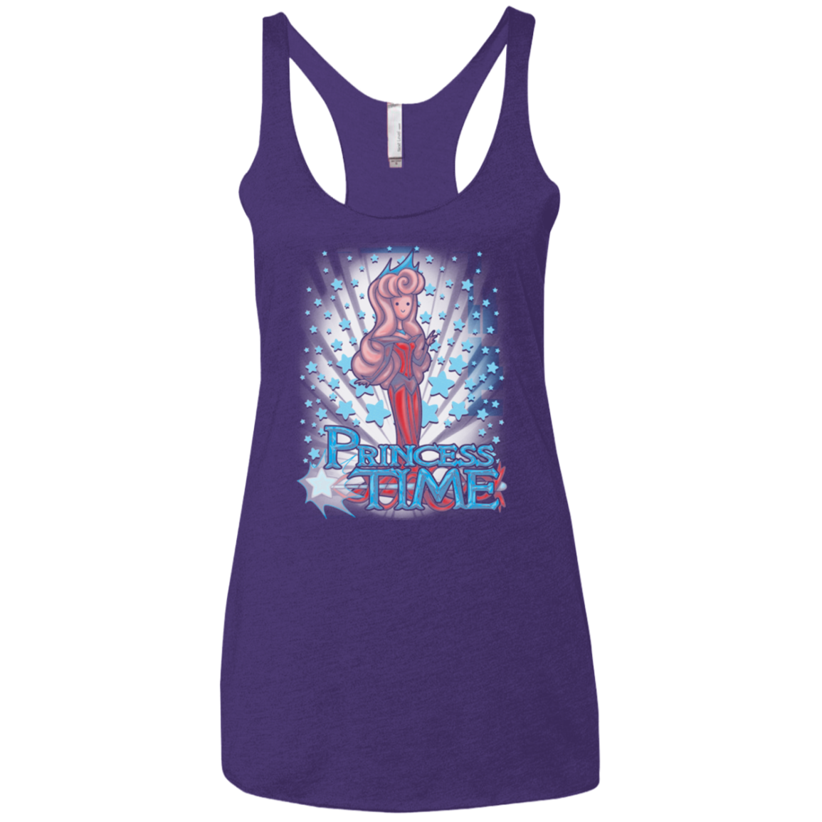 Princess Time Aurora Women's Triblend Racerback Tank