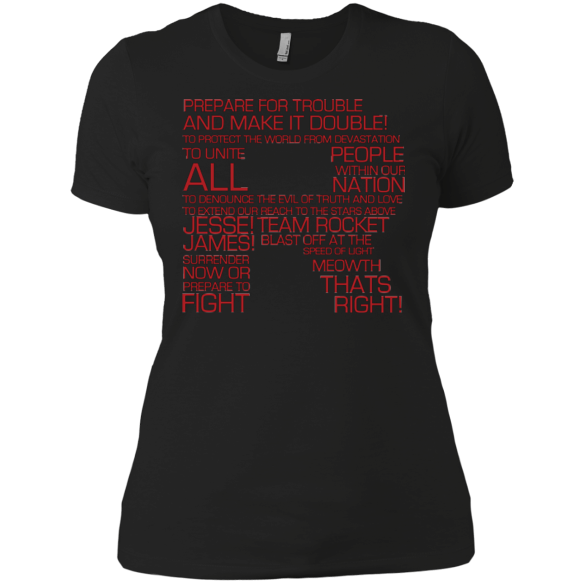 Team Rocket Motto Women's Premium T-Shirt