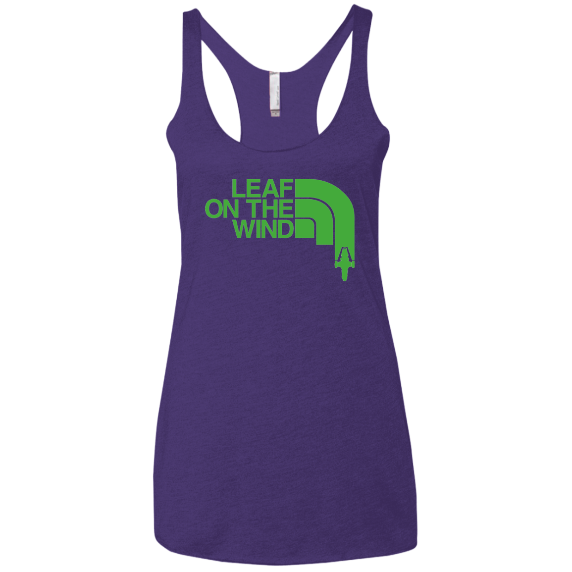 Leaf on the Wind Women's Triblend Racerback Tank