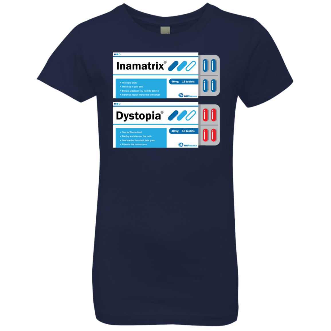 Red or Blue Girls Premium T-Shirt