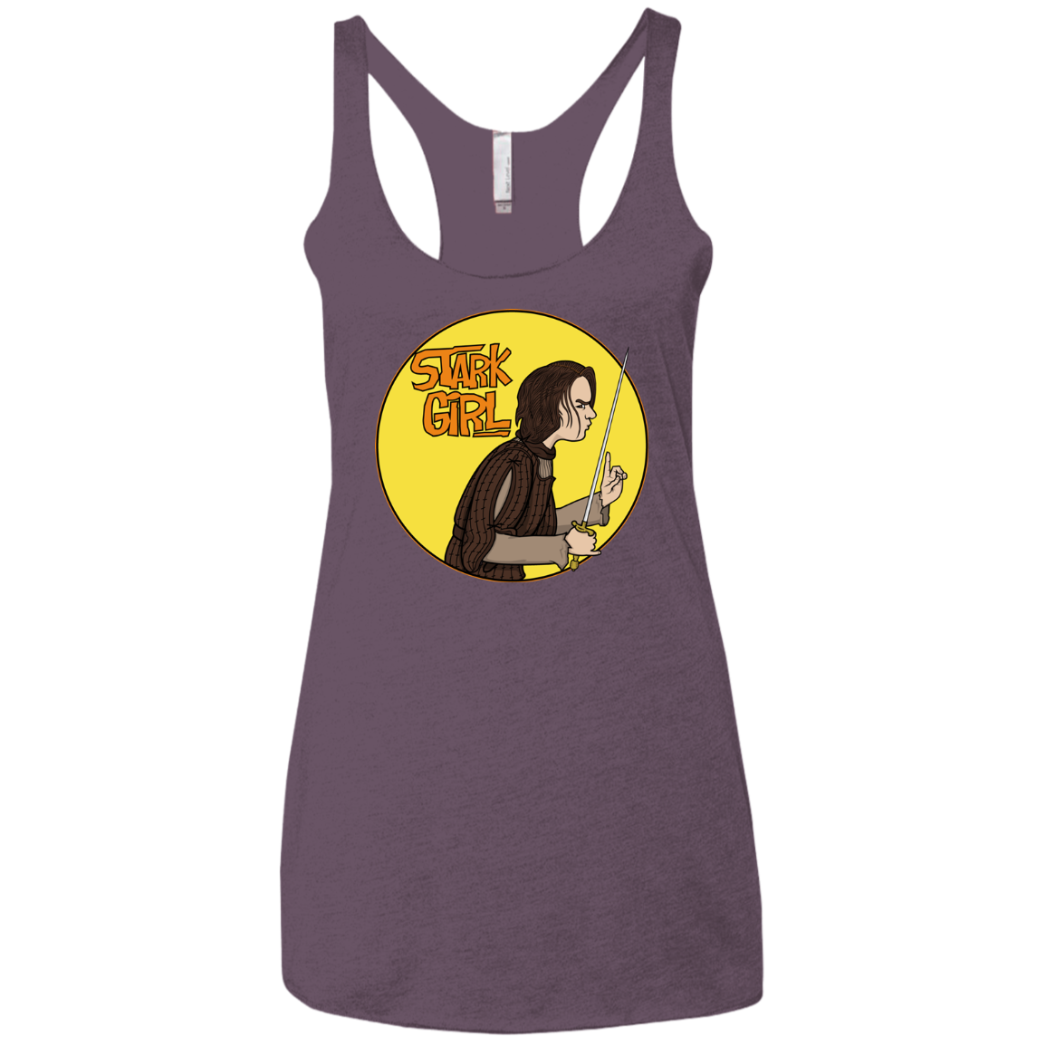 Stark girl Women's Triblend Racerback Tank