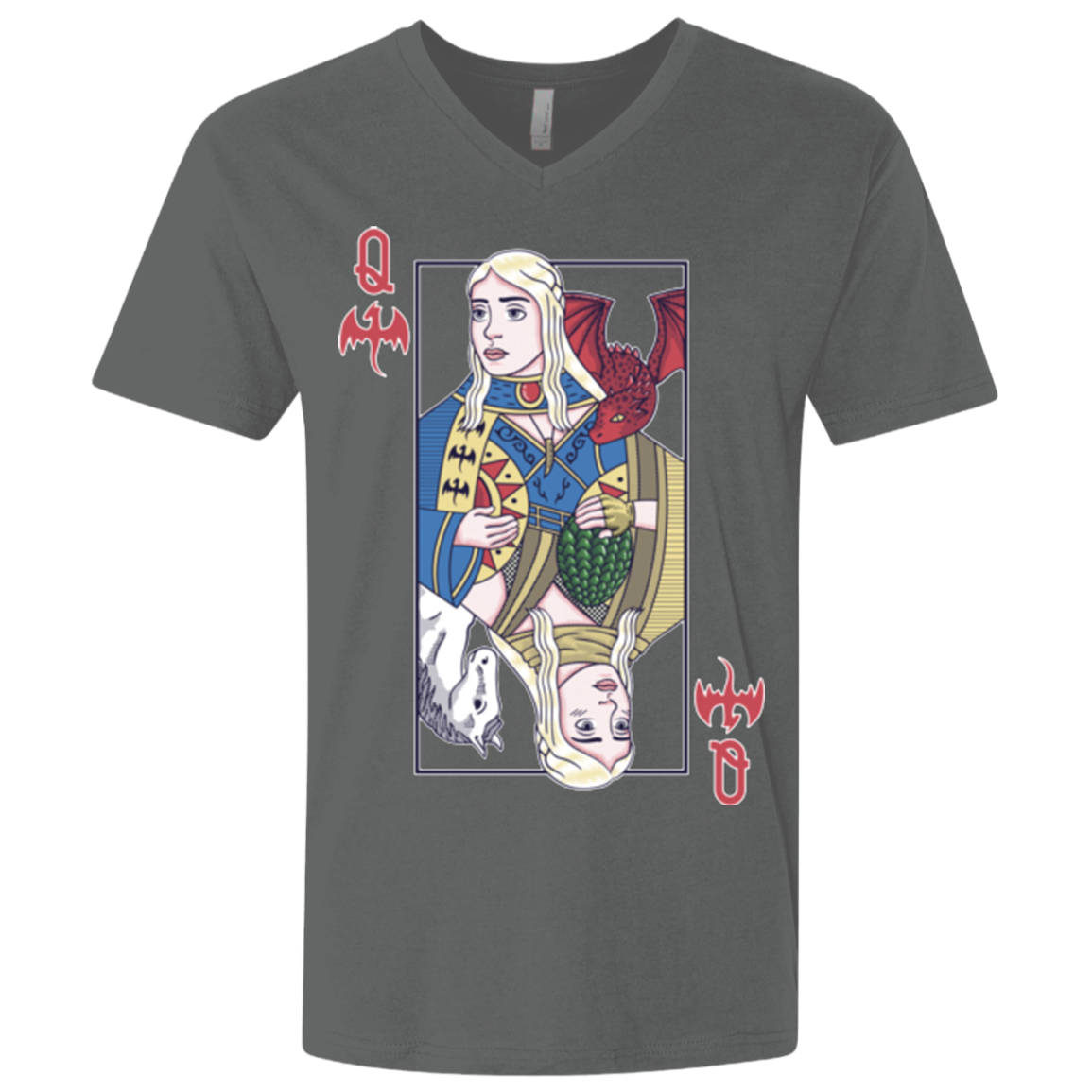 Queen of Dragons Men's Premium V-Neck