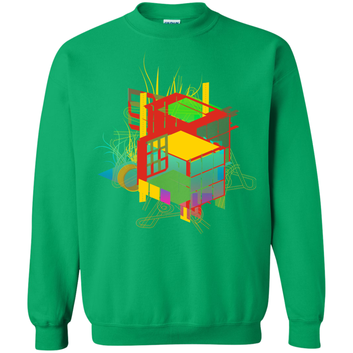 Rubik's Building Crewneck Sweatshirt