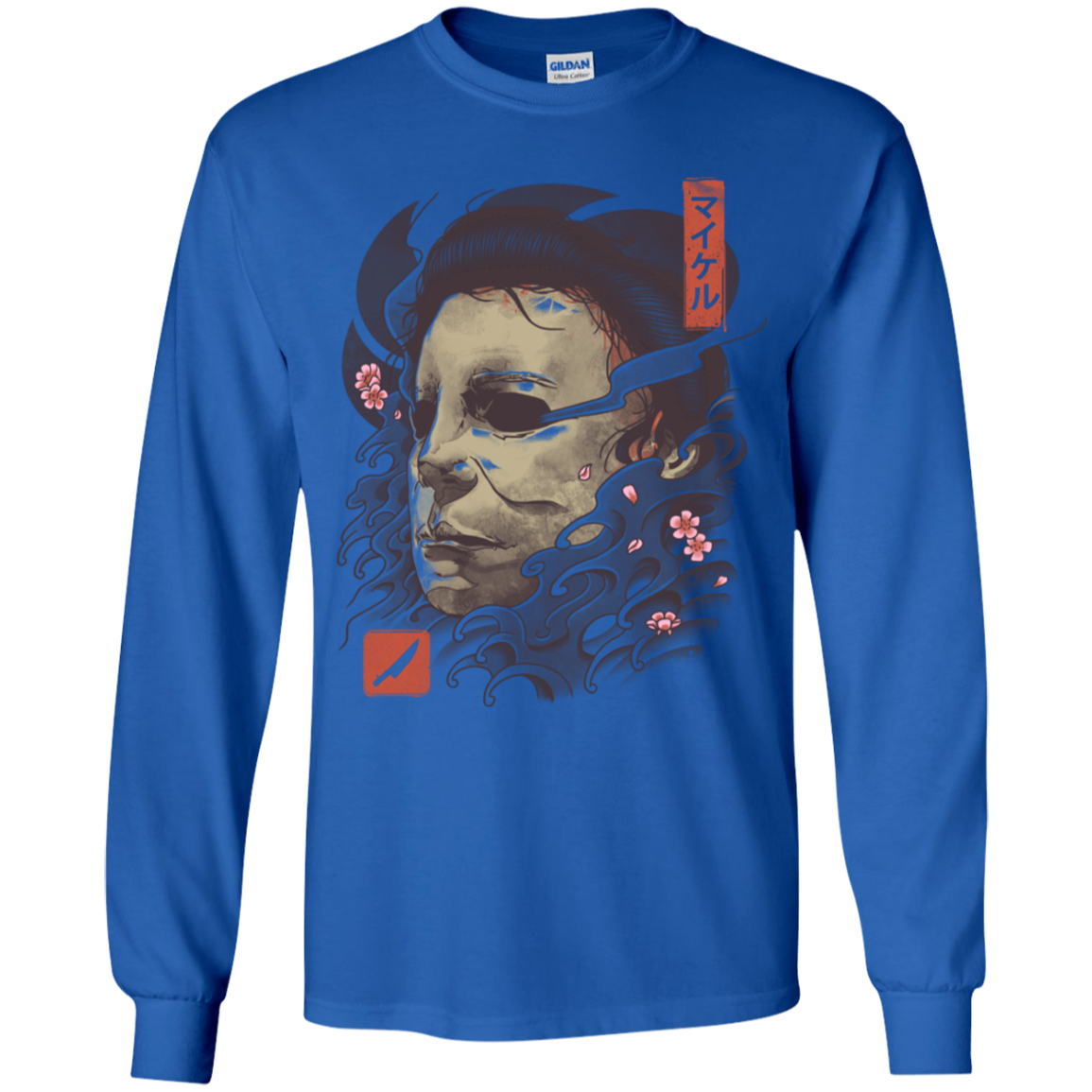Oni Slasher Mask Youth Long Sleeve T-Shirt