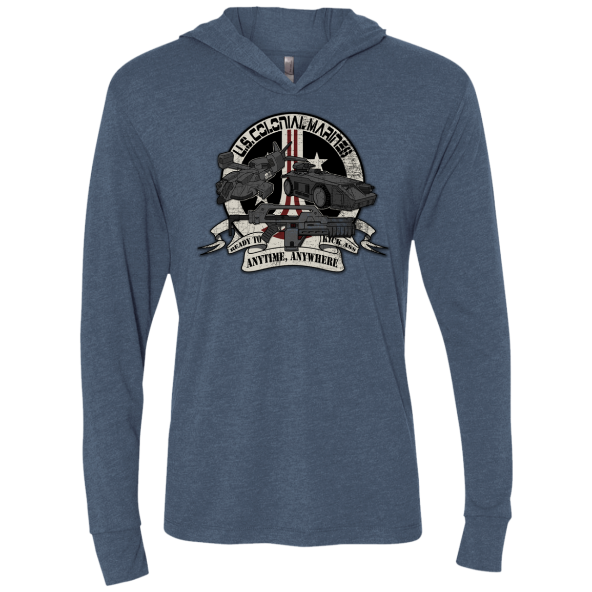 Anytime Anywhere Triblend Long Sleeve Hoodie Tee