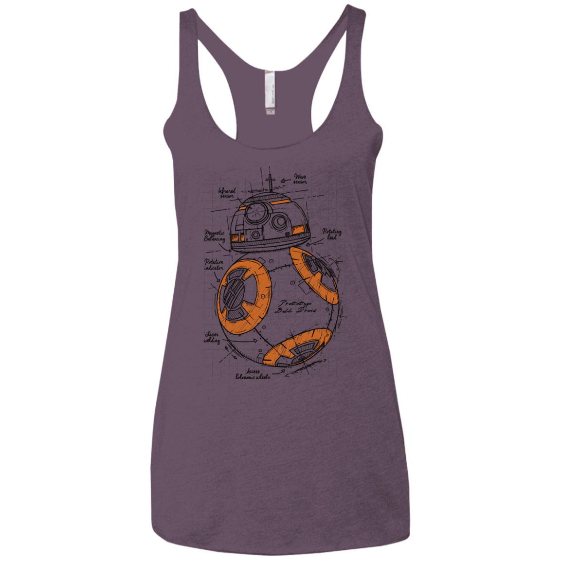 BB-8 Plan Women's Triblend Racerback Tank