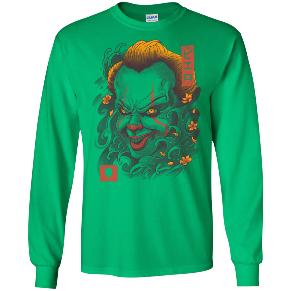 Oni Clown Mask Men's Long Sleeve T-Shirt
