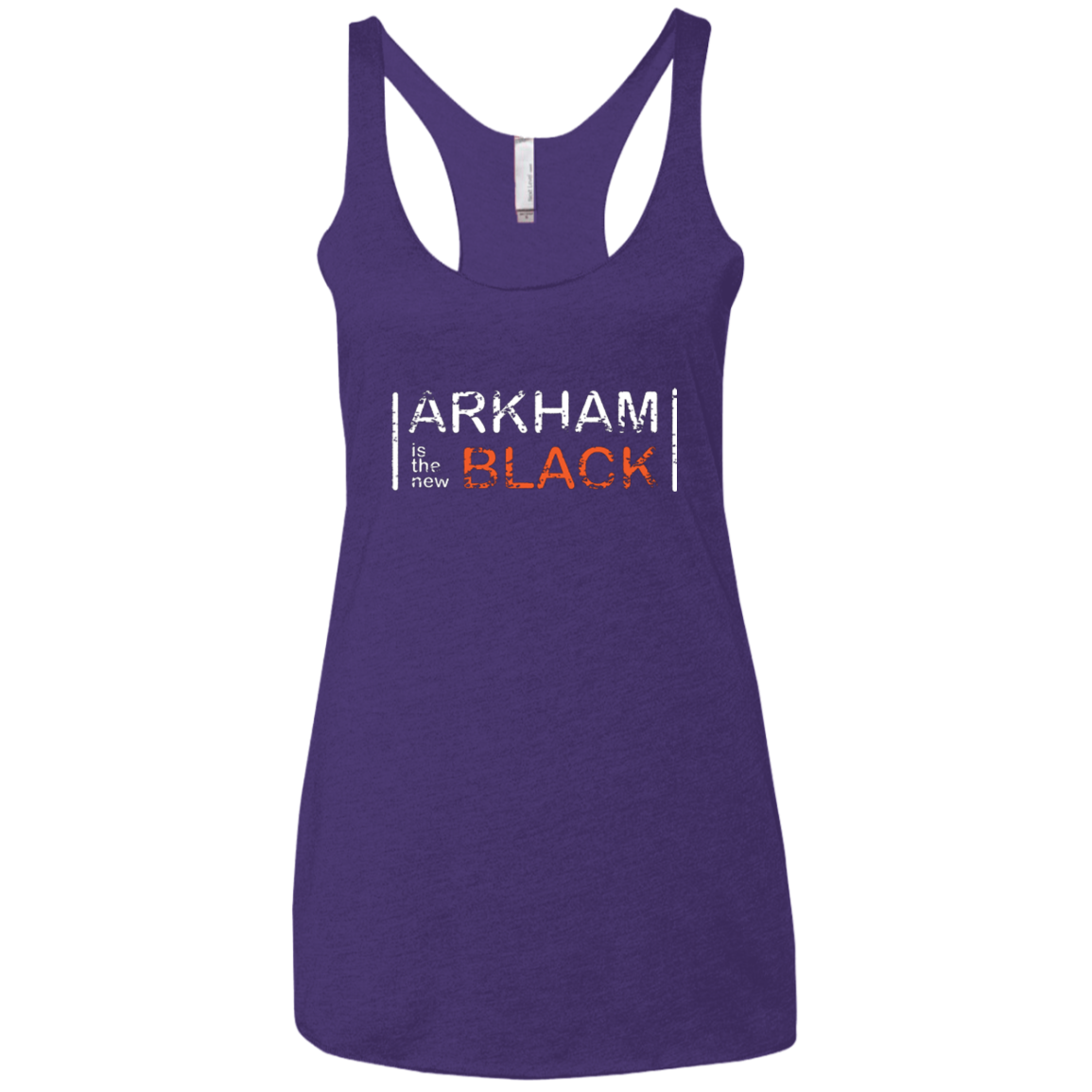 Arkham Black Women's Triblend Racerback Tank