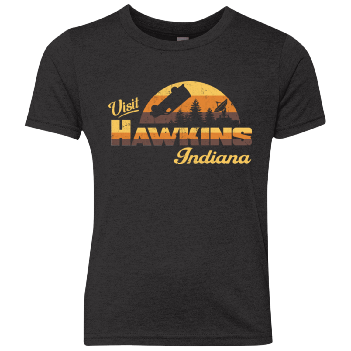 Visit Hawkins Youth Triblend T-Shirt