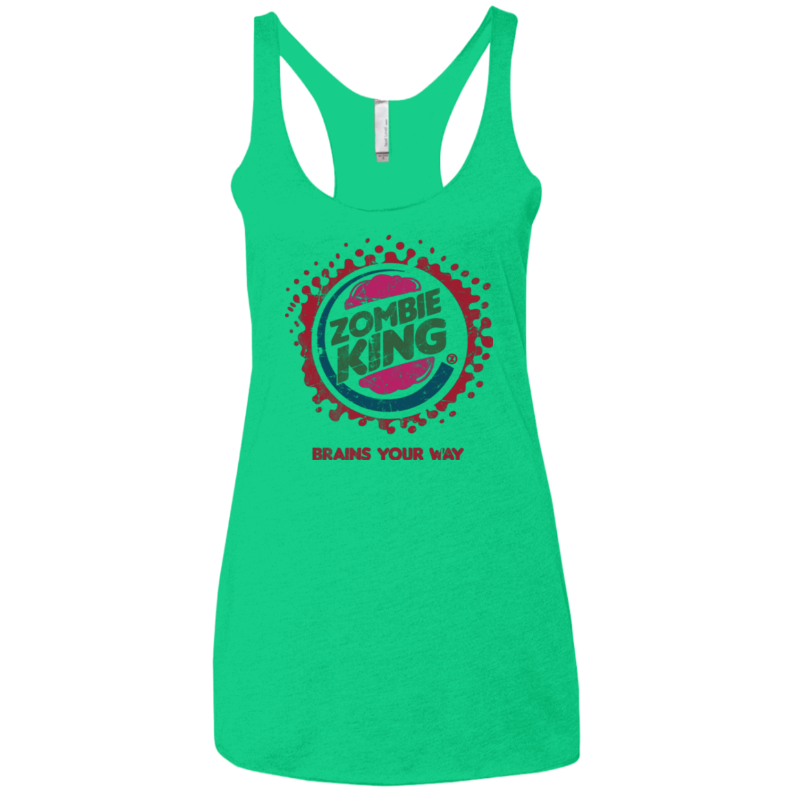 Zombie King Women's Triblend Racerback Tank