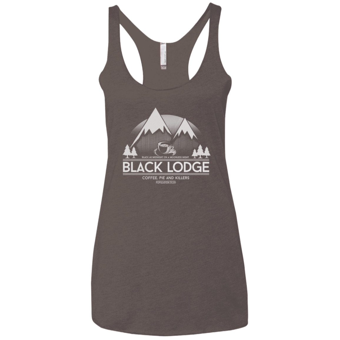 Black Lodge Women's Triblend Racerback Tank