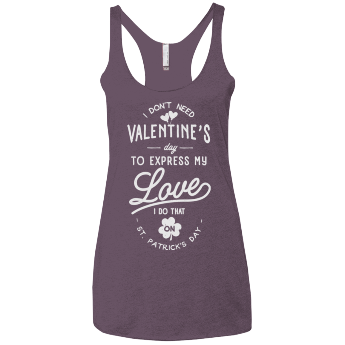 Valentine's Day Women's Triblend Racerback Tank