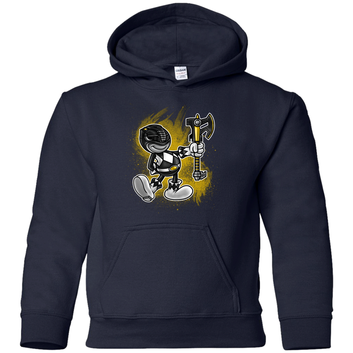 Black Ranger Artwork Youth Hoodie