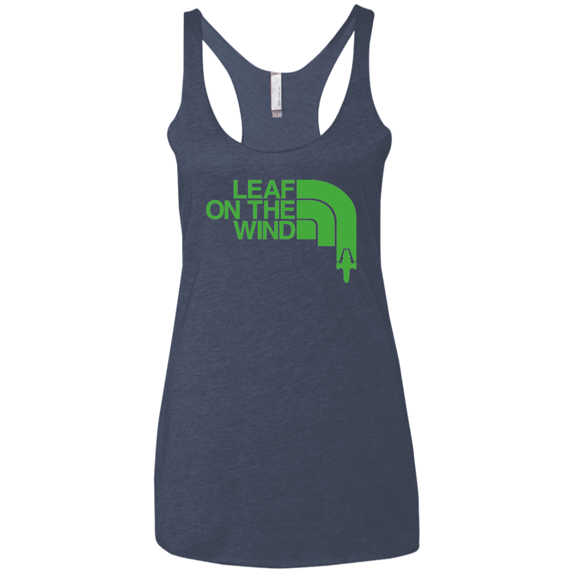 Leaf on the Wind Women's Triblend Racerback Tank