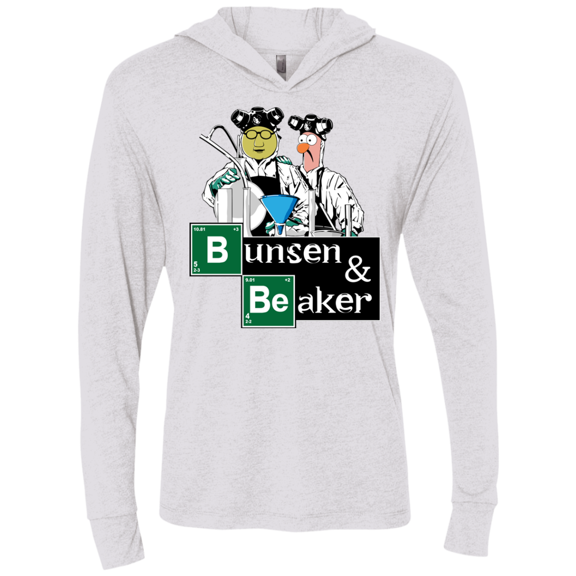Bunsen & Beaker Triblend Long Sleeve Hoodie Tee