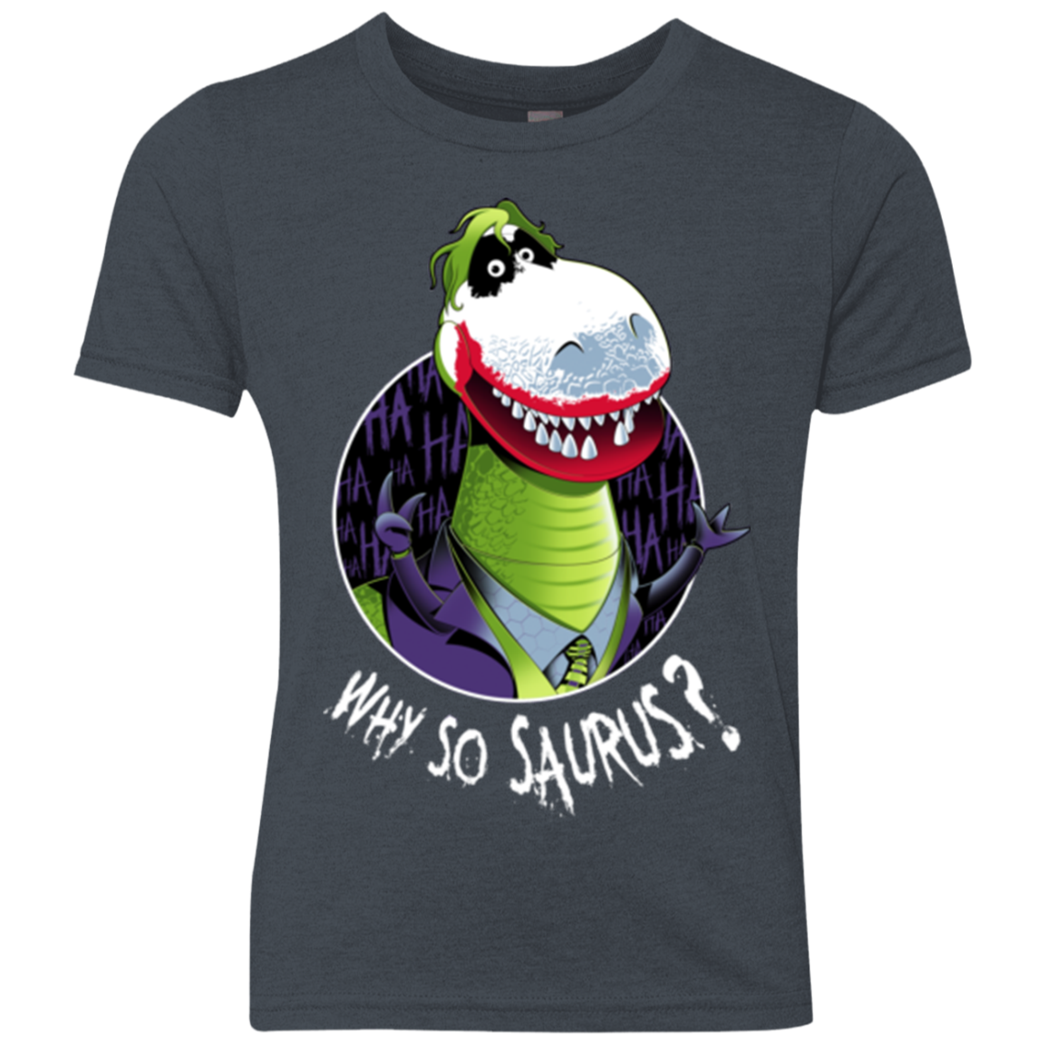 Why So Saurus Youth Triblend T-Shirt
