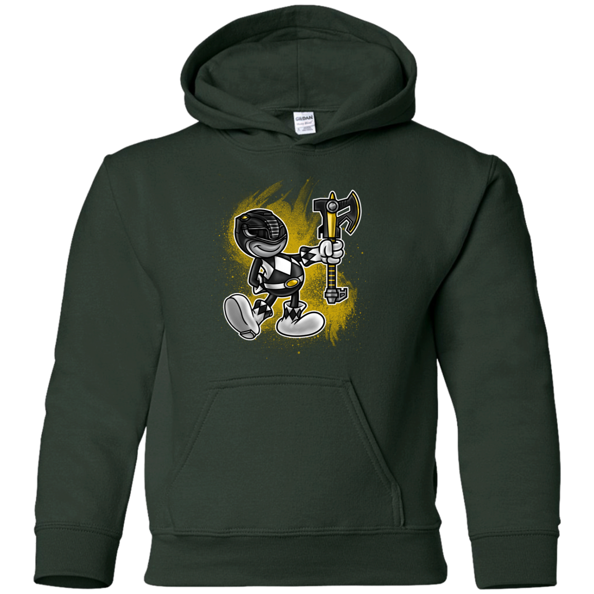 Black Ranger Artwork Youth Hoodie