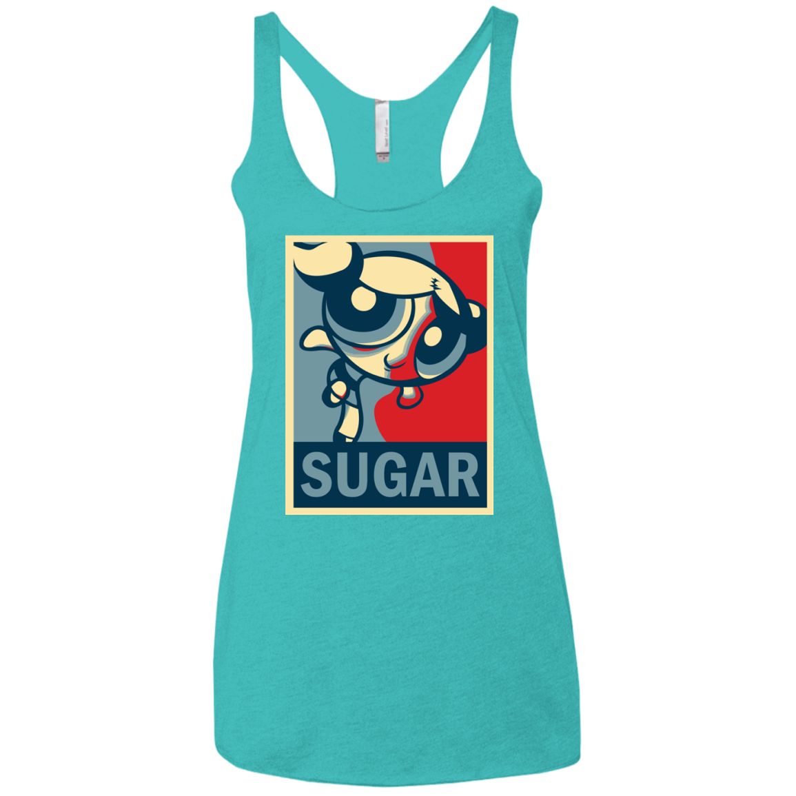 Sugar Powerpuff Women's Triblend Racerback Tank