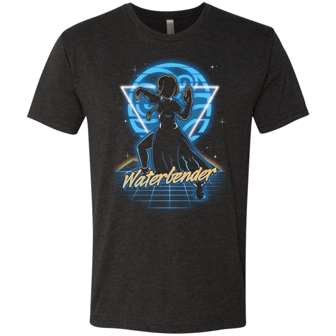 Retro Waterbender Men's Triblend T-Shirt