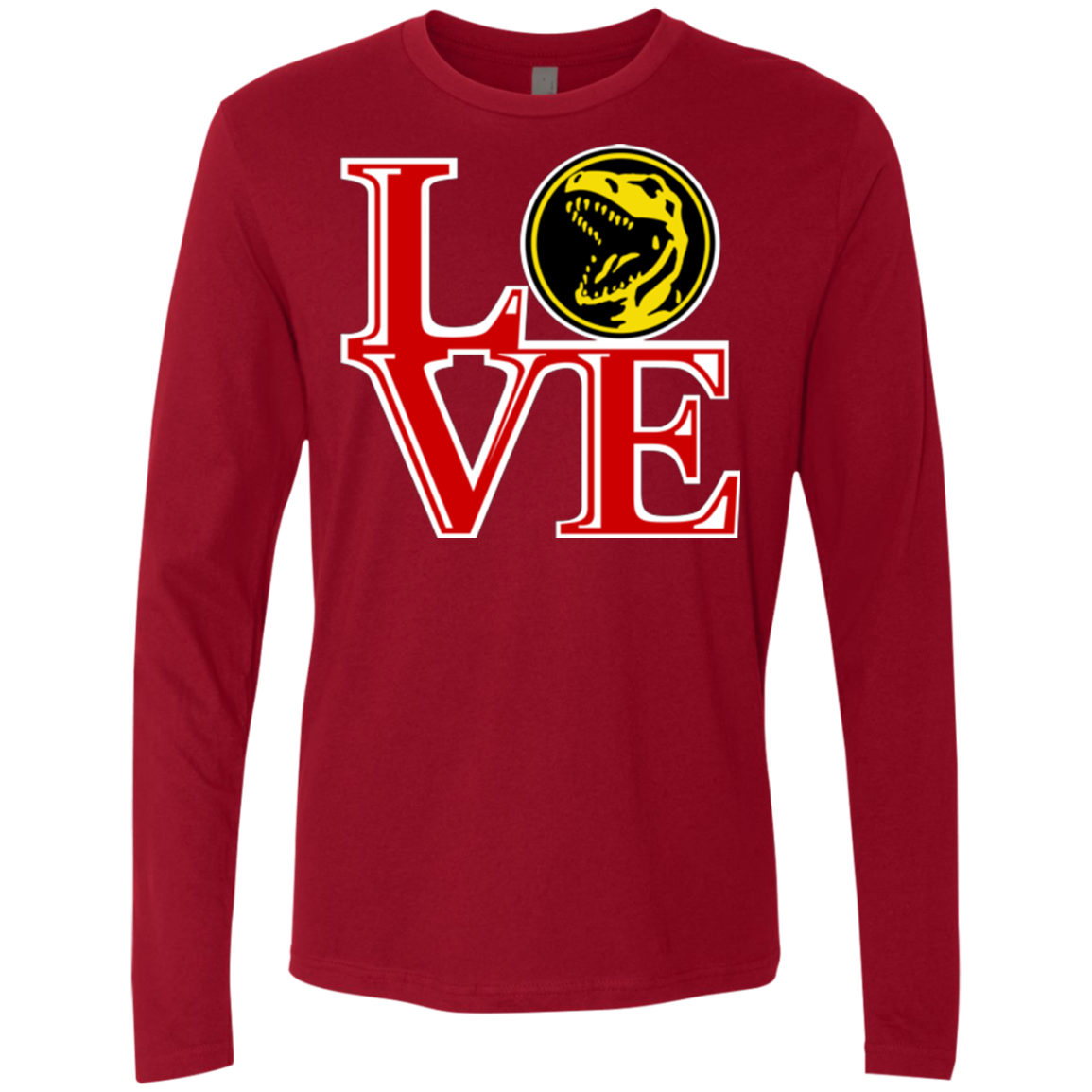 Red Ranger LOVE Men's Premium Long Sleeve