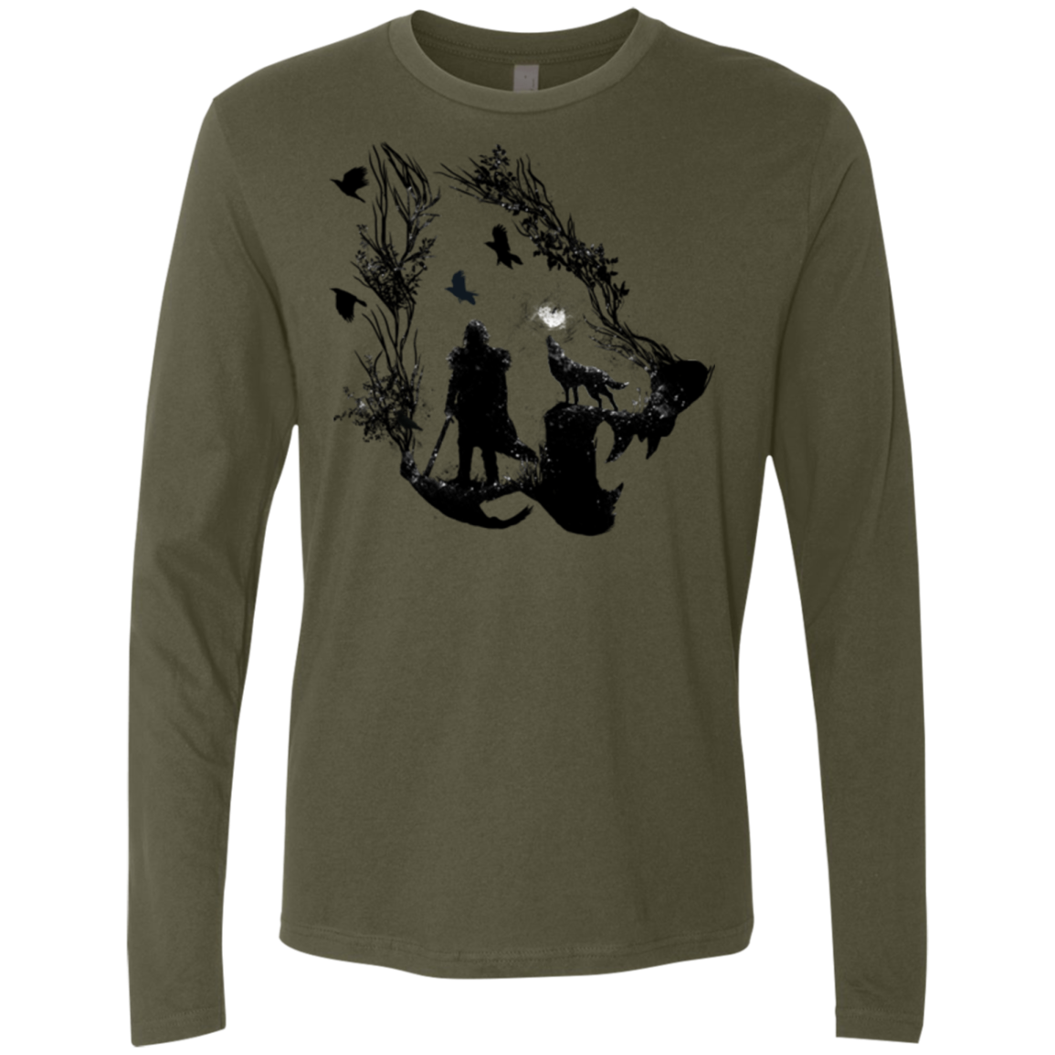 Lone wolf Men's Premium Long Sleeve