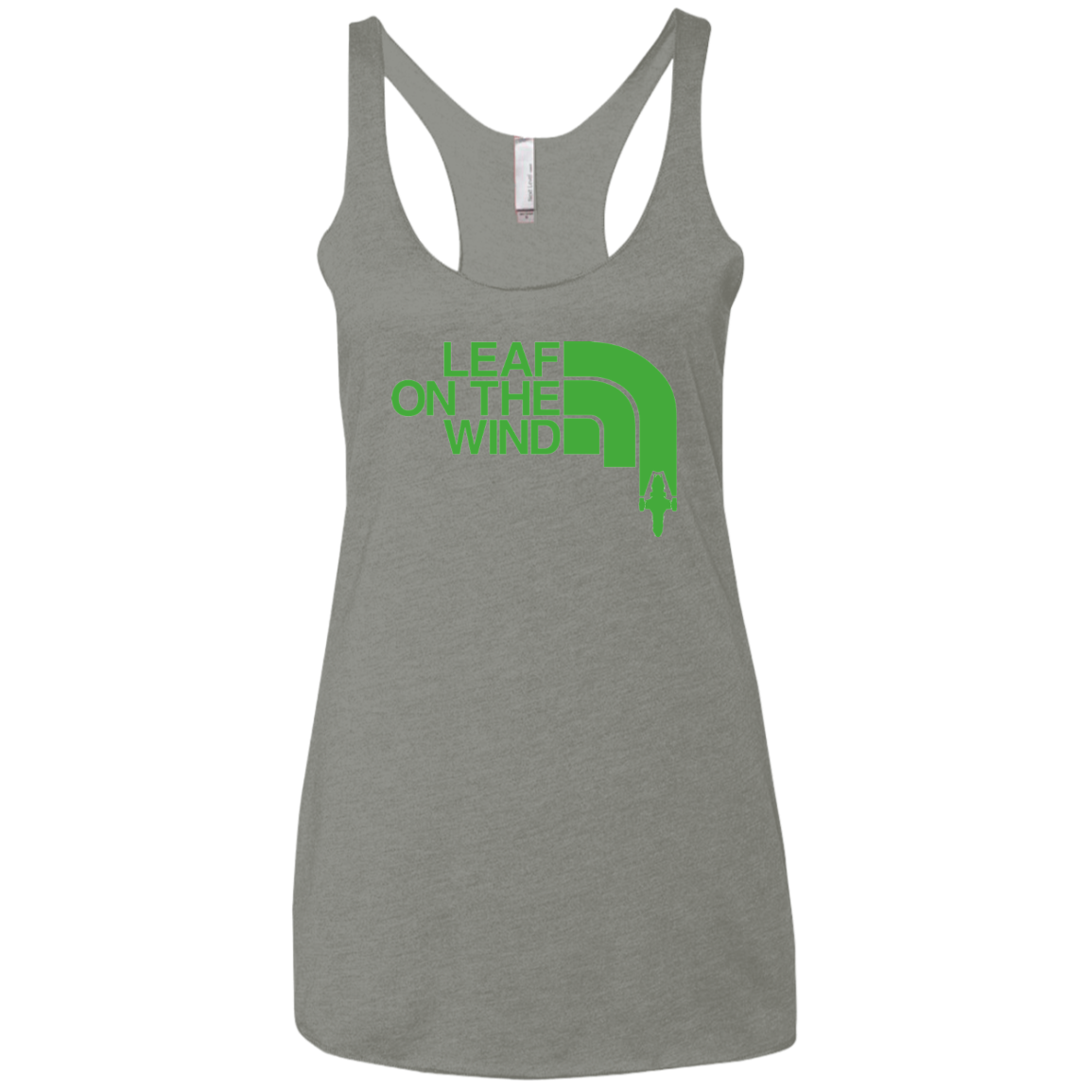 Leaf on the Wind Women's Triblend Racerback Tank