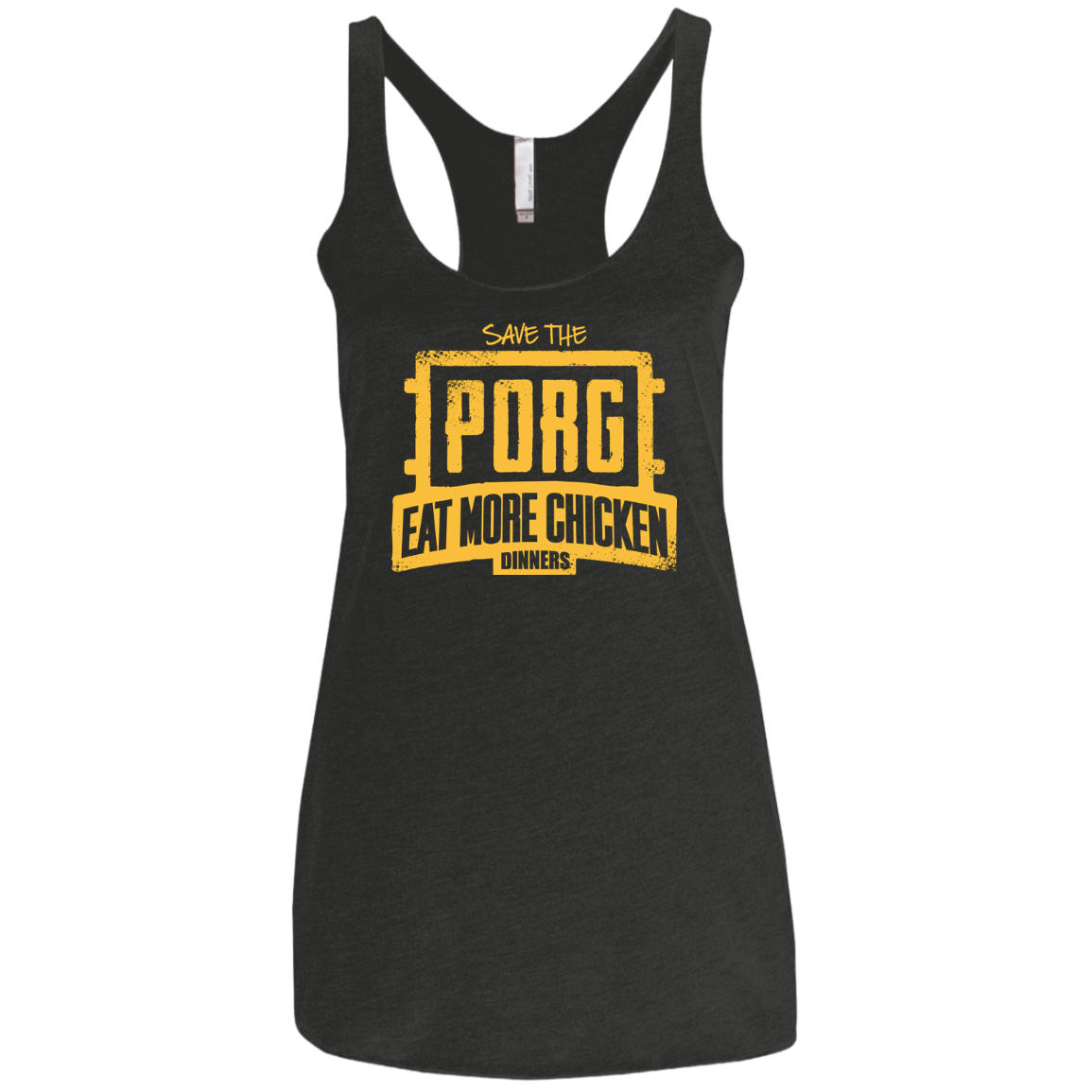 Eat More Chicken Women's Triblend Racerback Tank