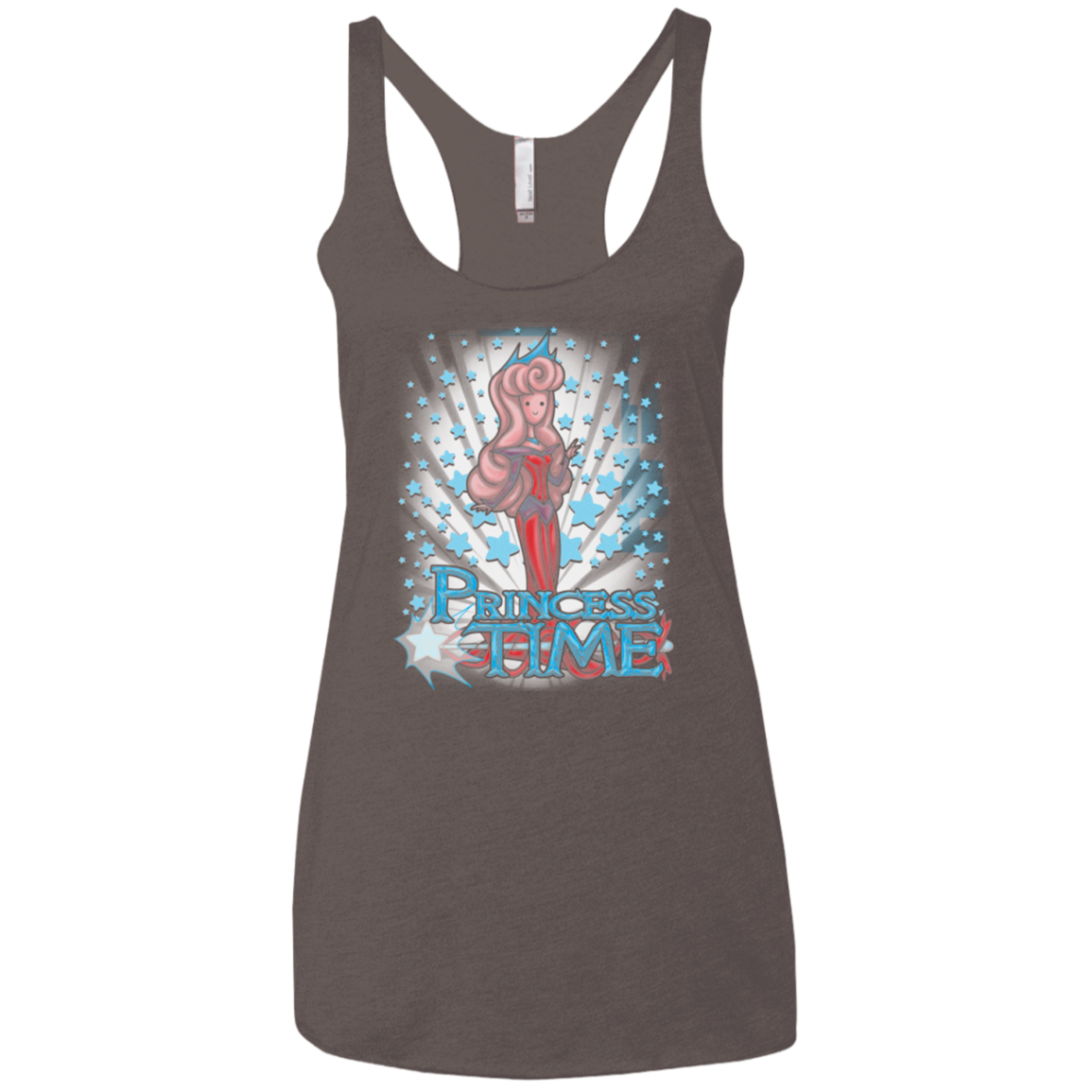 Princess Time Aurora Women's Triblend Racerback Tank
