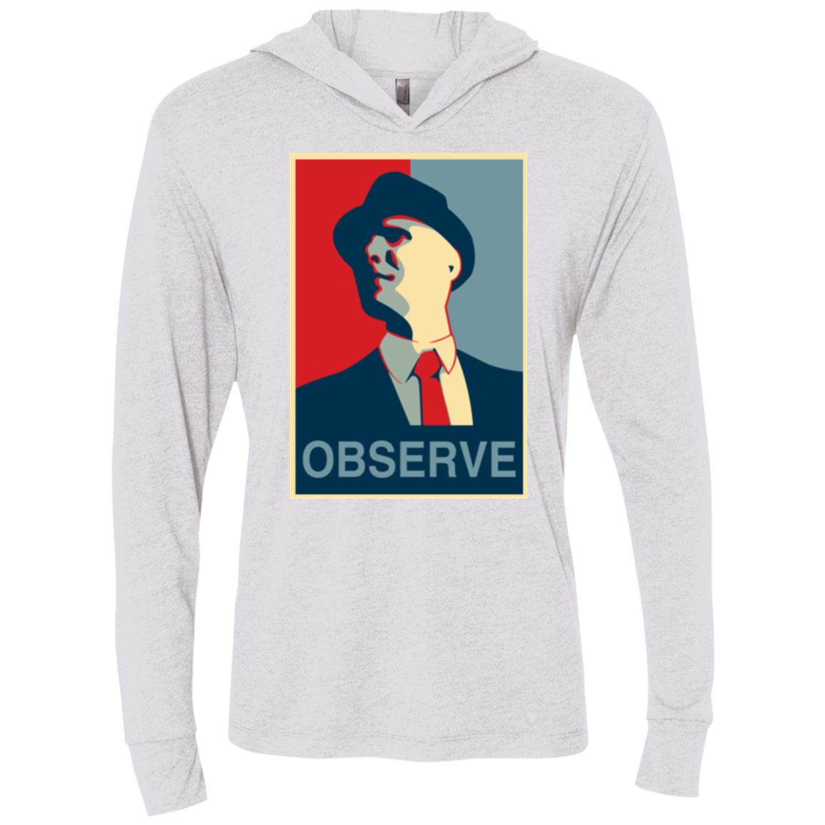 Observe Triblend Long Sleeve Hoodie Tee