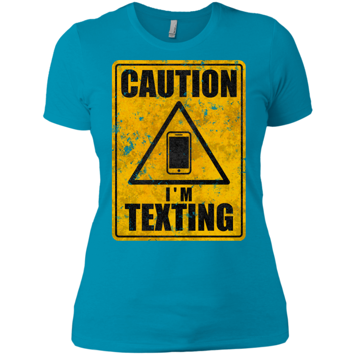 Caution I'm Texting Women's Premium T-Shirt