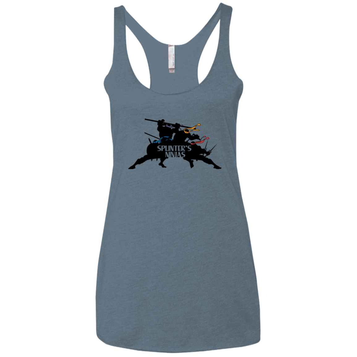 Splinters Ninjas Women's Triblend Racerback Tank