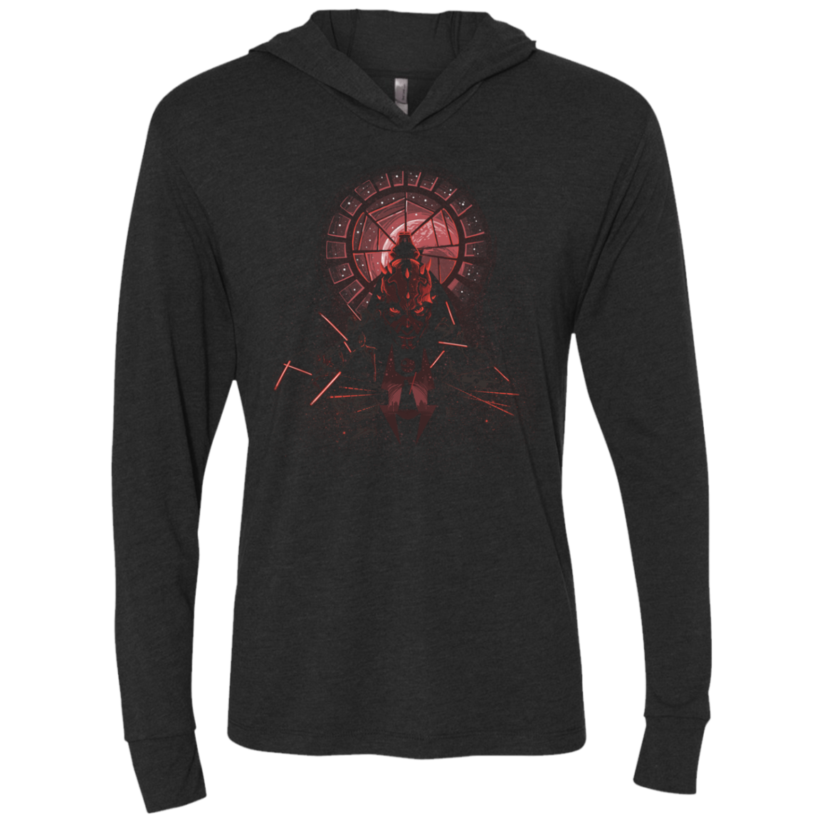 Sith Nightmare Triblend Long Sleeve Hoodie Tee