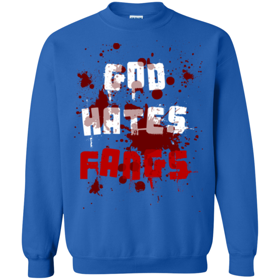 God hates fangs Crewneck Sweatshirt