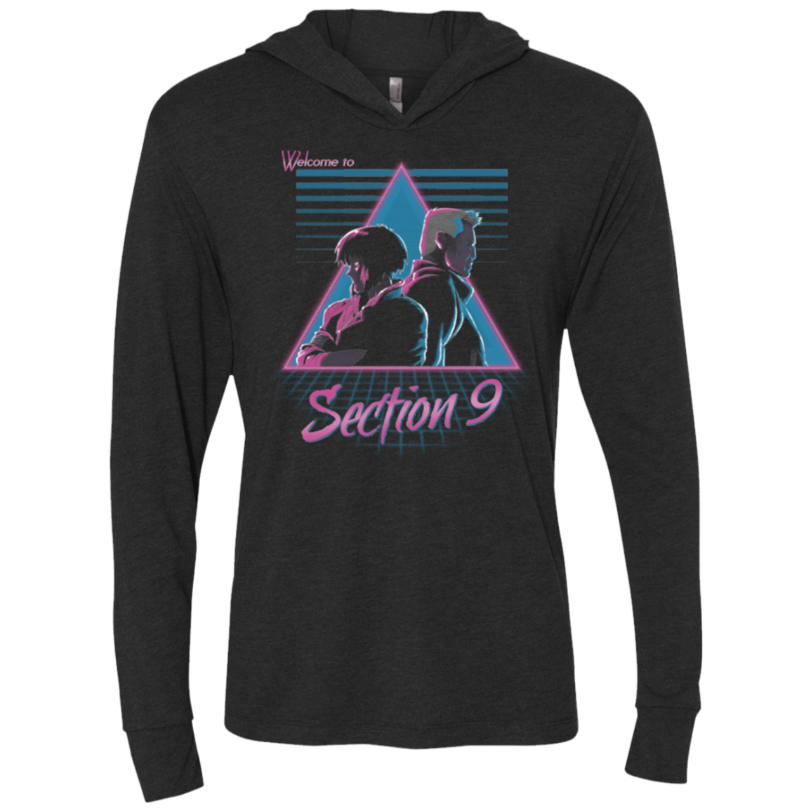 Section 9 Triblend Long Sleeve Hoodie Tee