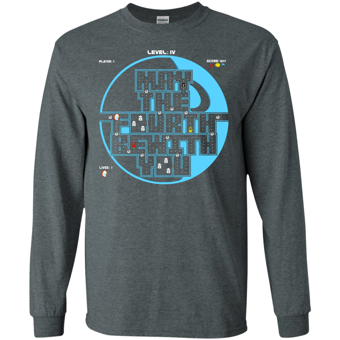 Pacman May The Fourth Men's Long Sleeve T-Shirt