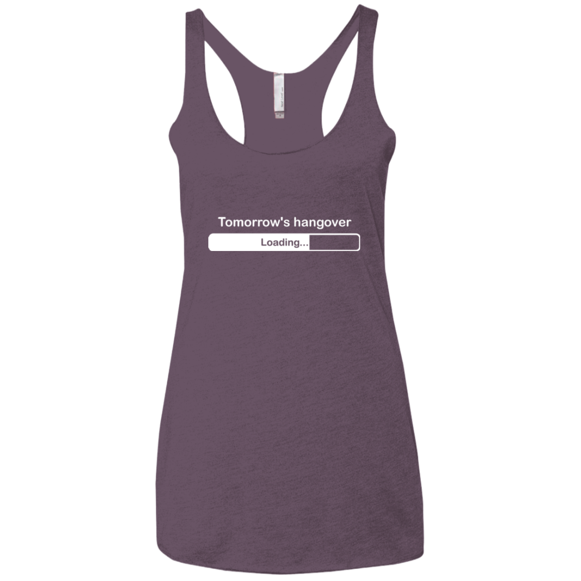 Tomorrow's hangover Women's Triblend Racerback Tank