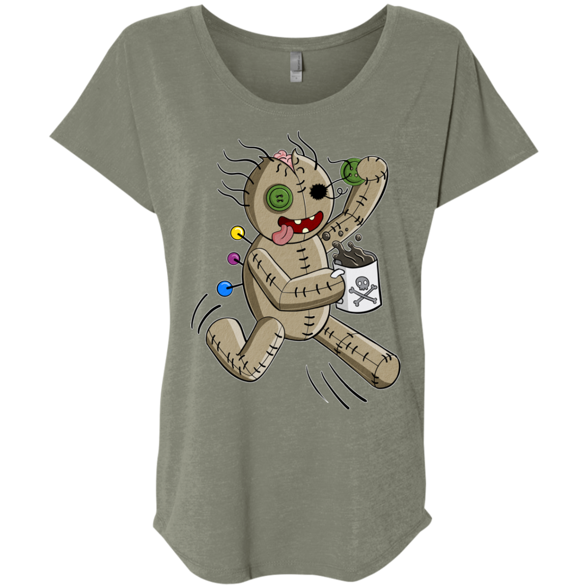 Voodoo Coffee Runner Triblend Dolman Sleeve