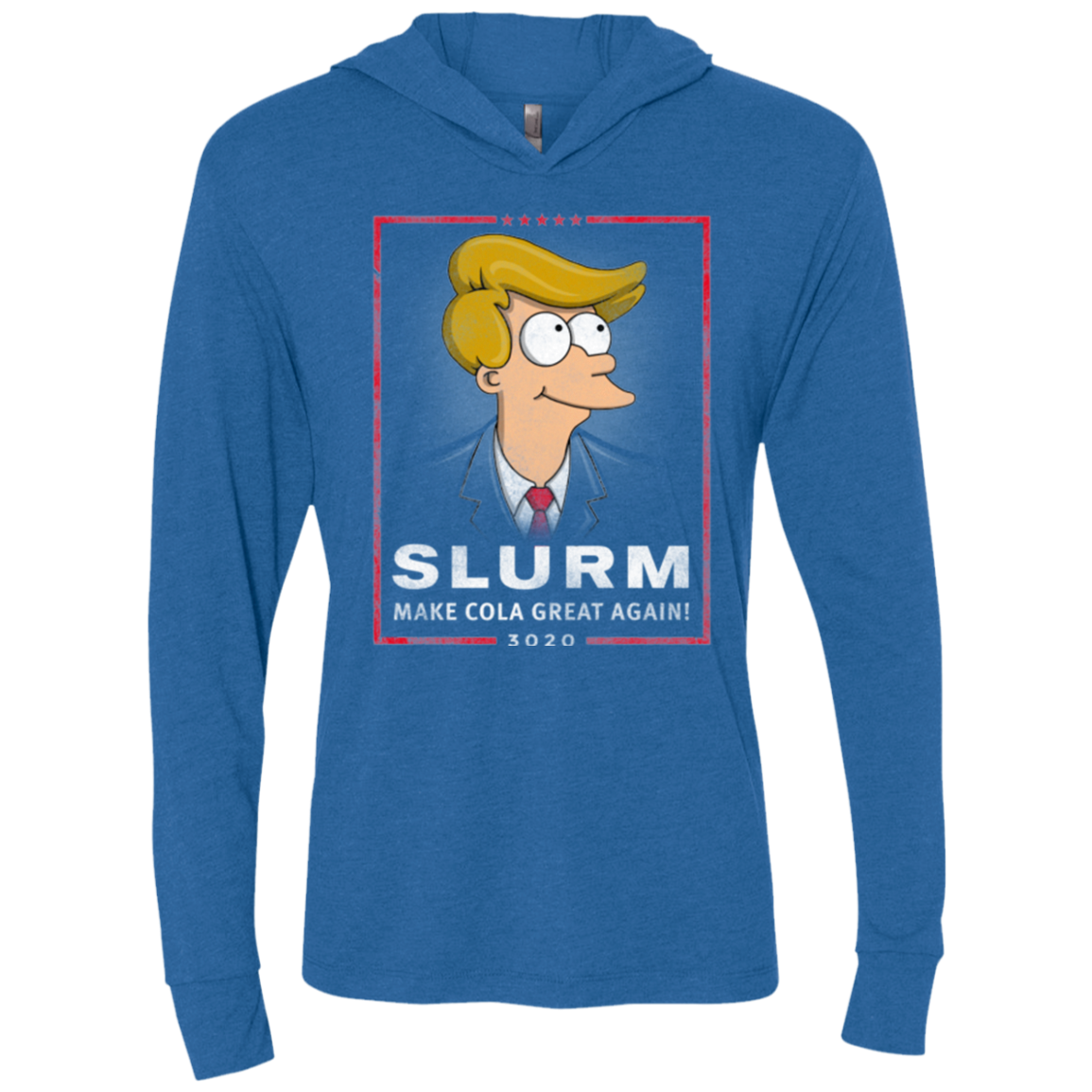 Donald J Fry Elect Triblend Long Sleeve Hoodie Tee