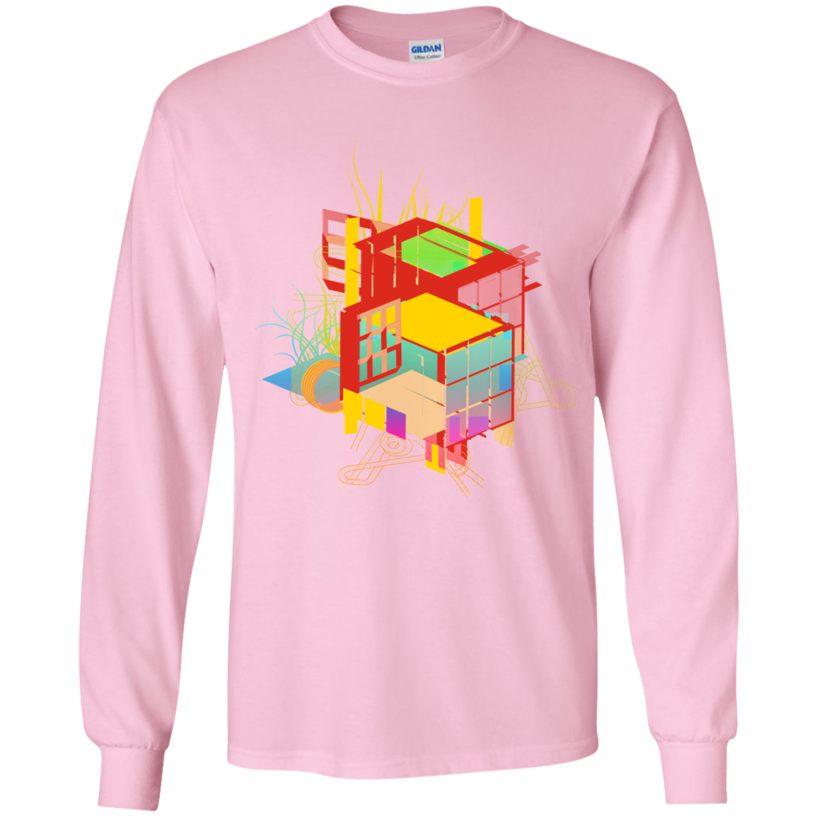 Rubik's Building Youth Long Sleeve T-Shirt